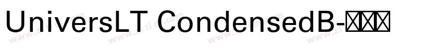 UniversLT CondensedB字体转换